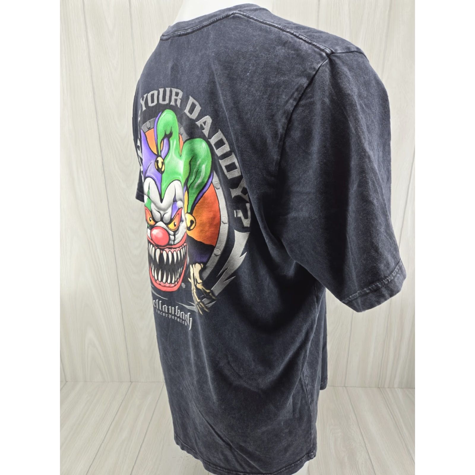 Gildan Hellanbach Incorporated Who's Your Daddy Joker Clown shirt XL Men T-Shirt Black Size US XL / EU 56 / 4 - 7 Thumbnail
