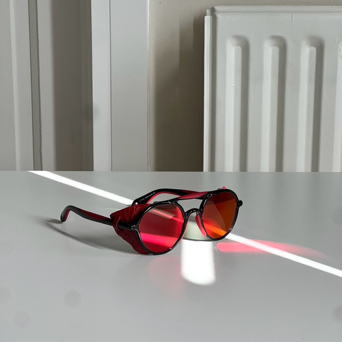Givenchy Givenchy Leather Sunglasses Size ONE SIZE - 10 Thumbnail