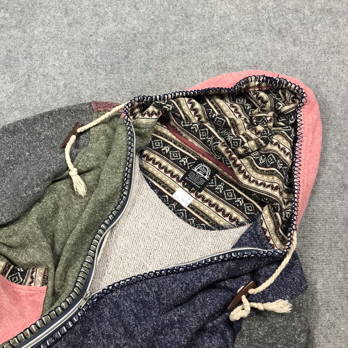 Designer × Japanese Brand CULTURA MIX MULTICOLOUR HOODIES PATCHWORK STYLE Size US M / EU 48-50 / 2 - 9 Thumbnail