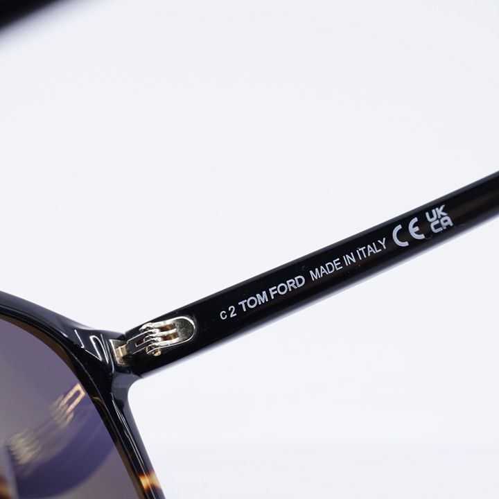 Tom Ford Tom Ford FT1098 05A Damian-02 Sunglasses Black Aviator Frame Size ONE SIZE - 7 Thumbnail