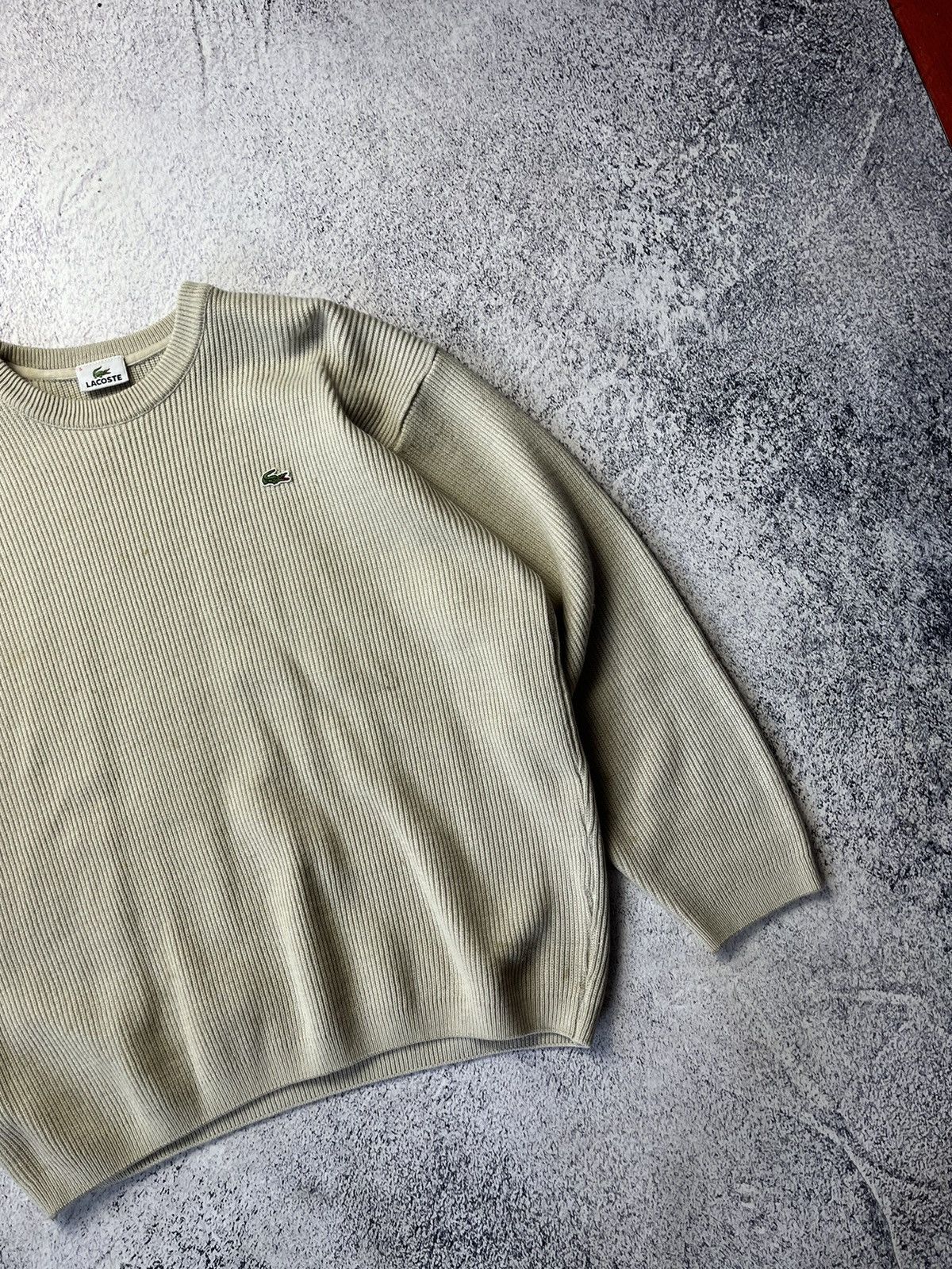 Lacoste Rare Vintage Lacoste Distressed Wool Knitted Sweater Y2K Size US M / EU 48-50 / 2 - 4 Thumbnail