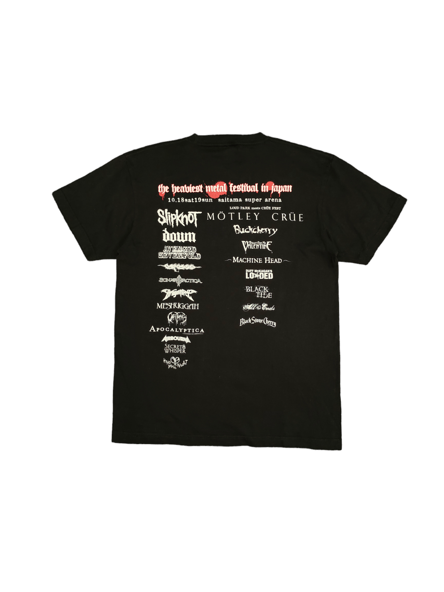 Band Tees Vintage 00's Loud Park 08 Metal Festival In Japan T-Shirt Size US M / EU 48-50 / 2 - 7 Thumbnail