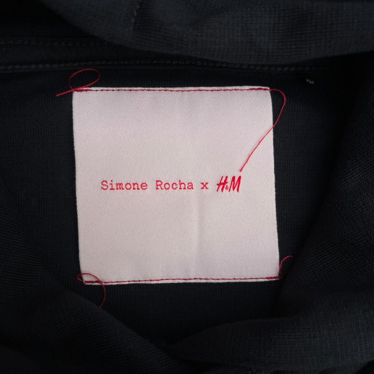 Simone Rocha H&M x Simone Rocha White Flowers Hoodie in Black Size US L / EU 52-54 / 3 - 6 Thumbnail