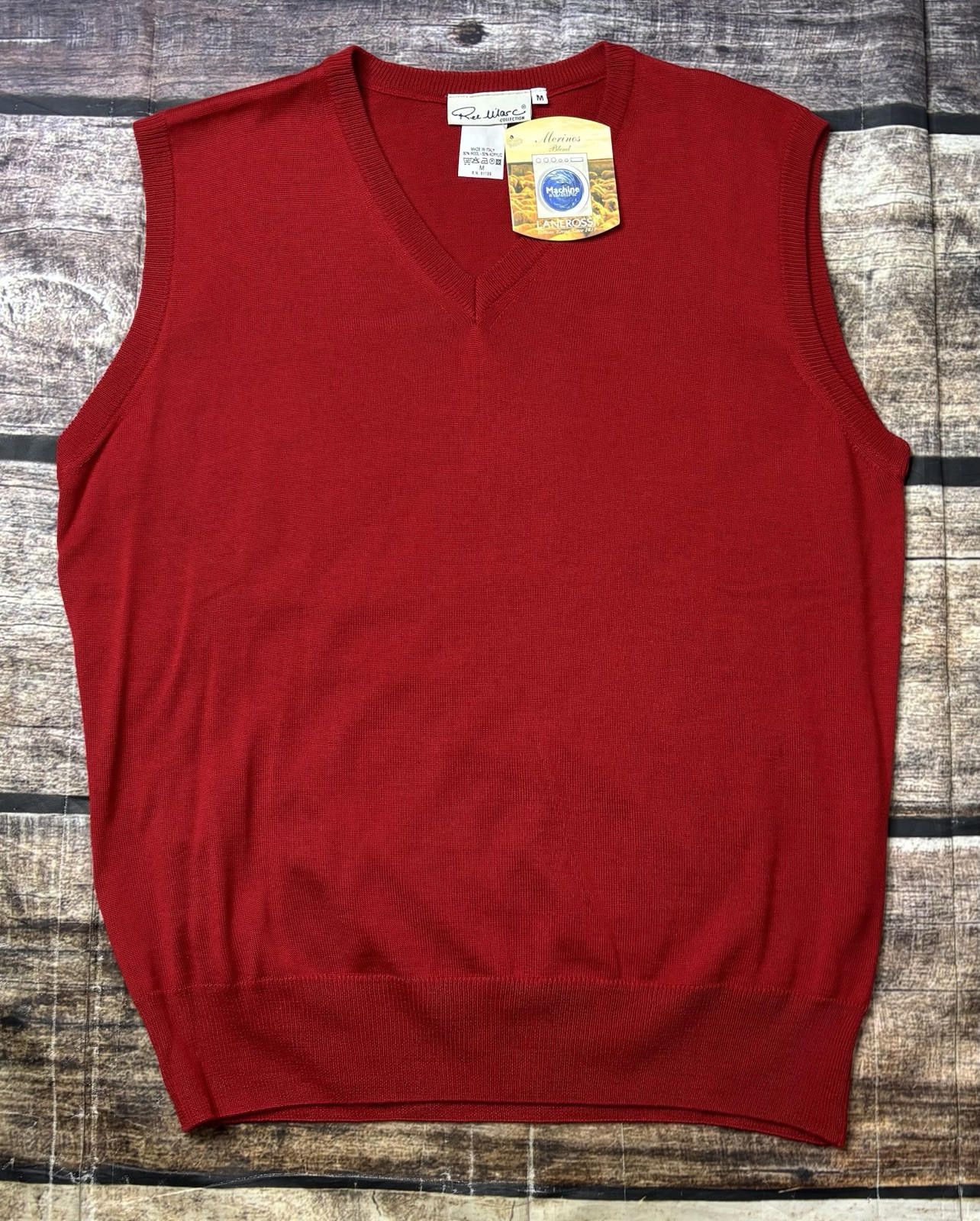 Other Rel Warc Sweater Vest Men's M Merino Wool Blend Italy Size US M / EU 48-50 / 2 - 1 Thumbnail