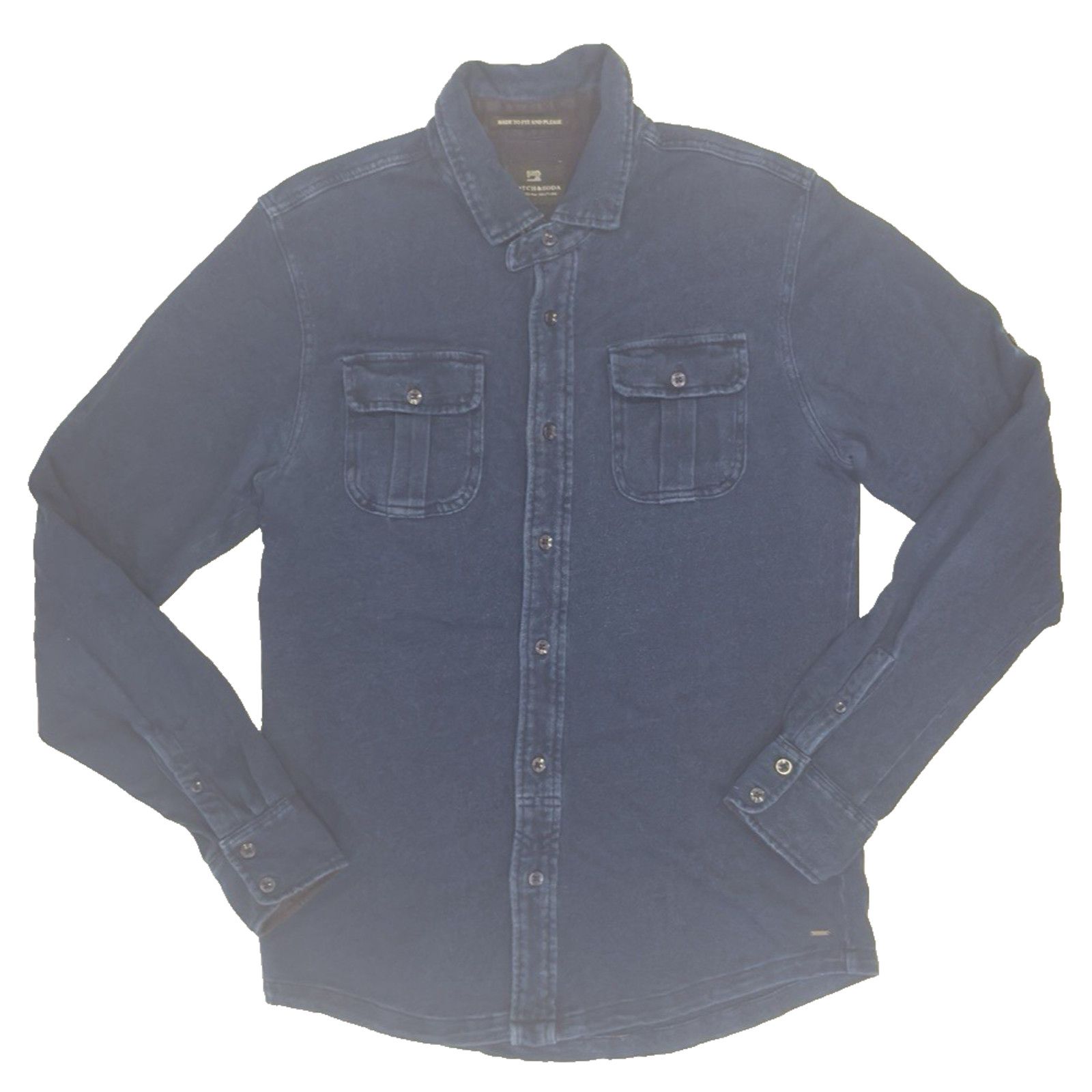 Scotch & Soda Scotch & Soda Men's Navy Utility Over-Shirt Size M Size US M / EU 48-50 / 2 - 1 Thumbnail