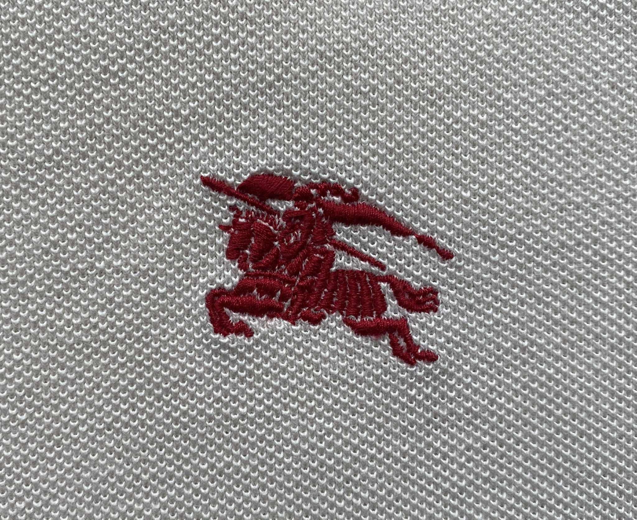 Burberry Burberry Brit Men's Beige Cream Polo Embroidered Nova Check Size US XXL / EU 58 / 5 - 5 Thumbnail