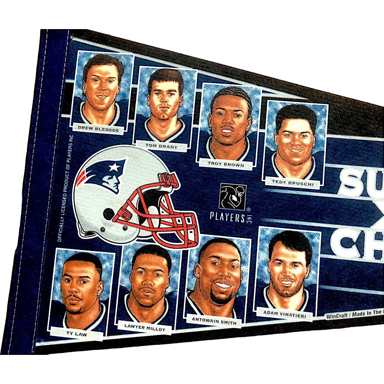 NFL New England Patriots 2002 Super Bowl XXXVI Champions Pennant Size ONE SIZE - 4 Thumbnail
