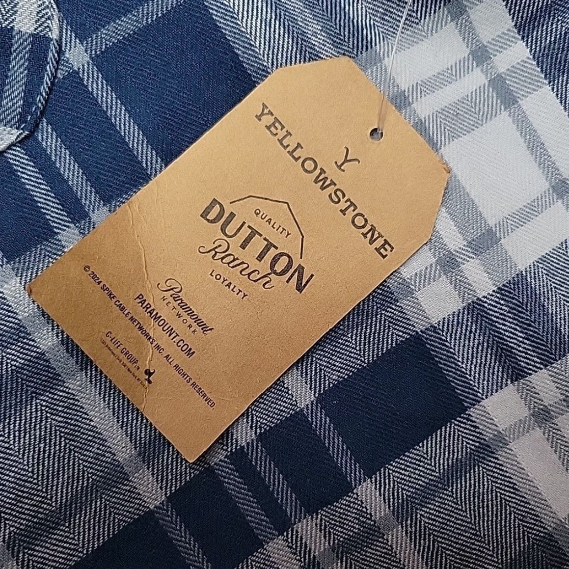 Vintage VINTAGE Yellowstone Shirt Mens L Blue Flannel Dutton Ranch Montana Outdoors Classic Embroidered Pocket Plaid Button-Up Size US L / EU 52-54 / 3 - 2 Thumbnail
