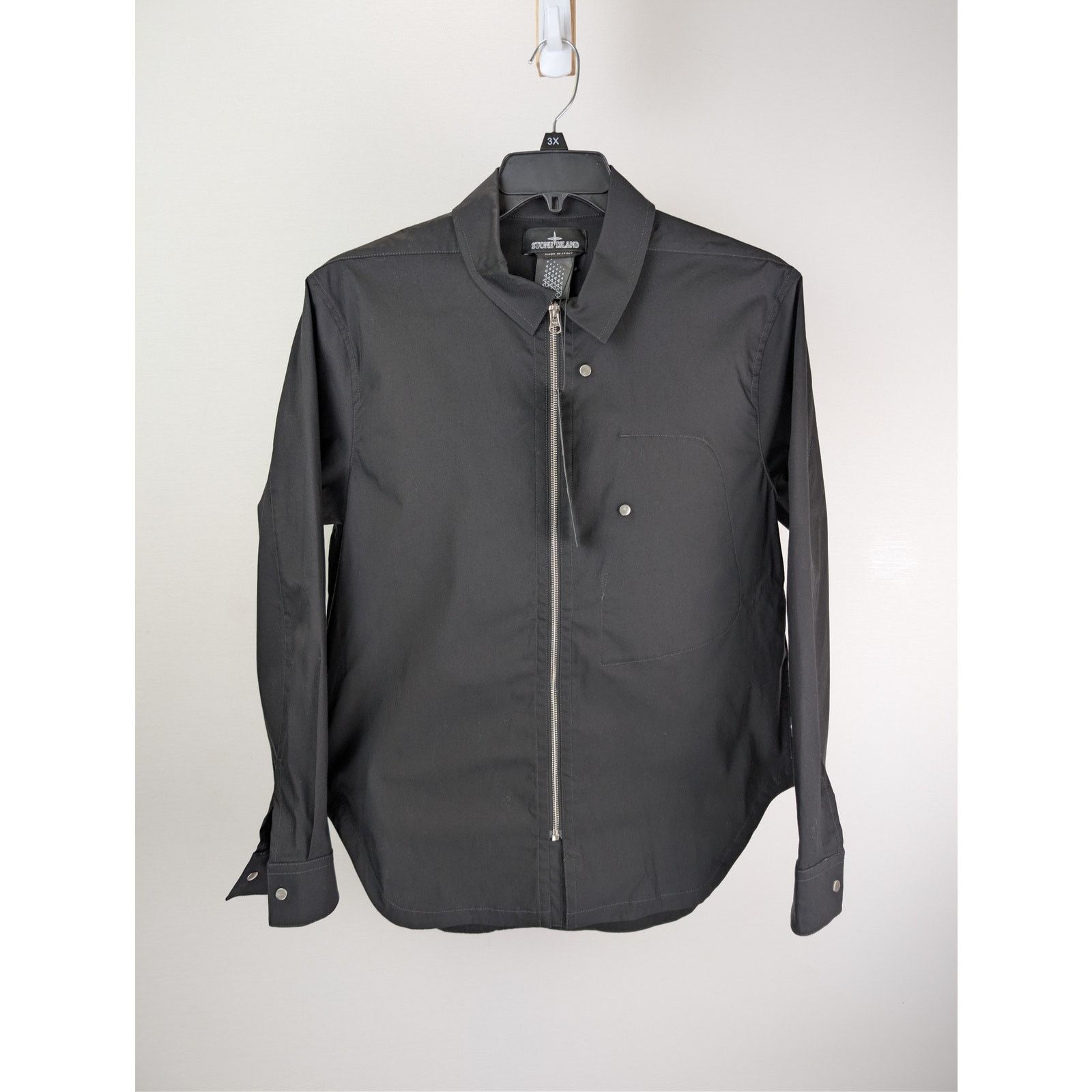 Stone Island o1rshd1 Zipper Overshirt Shirt in Black Size US S / EU 44-46 / 1 - 2 Thumbnail