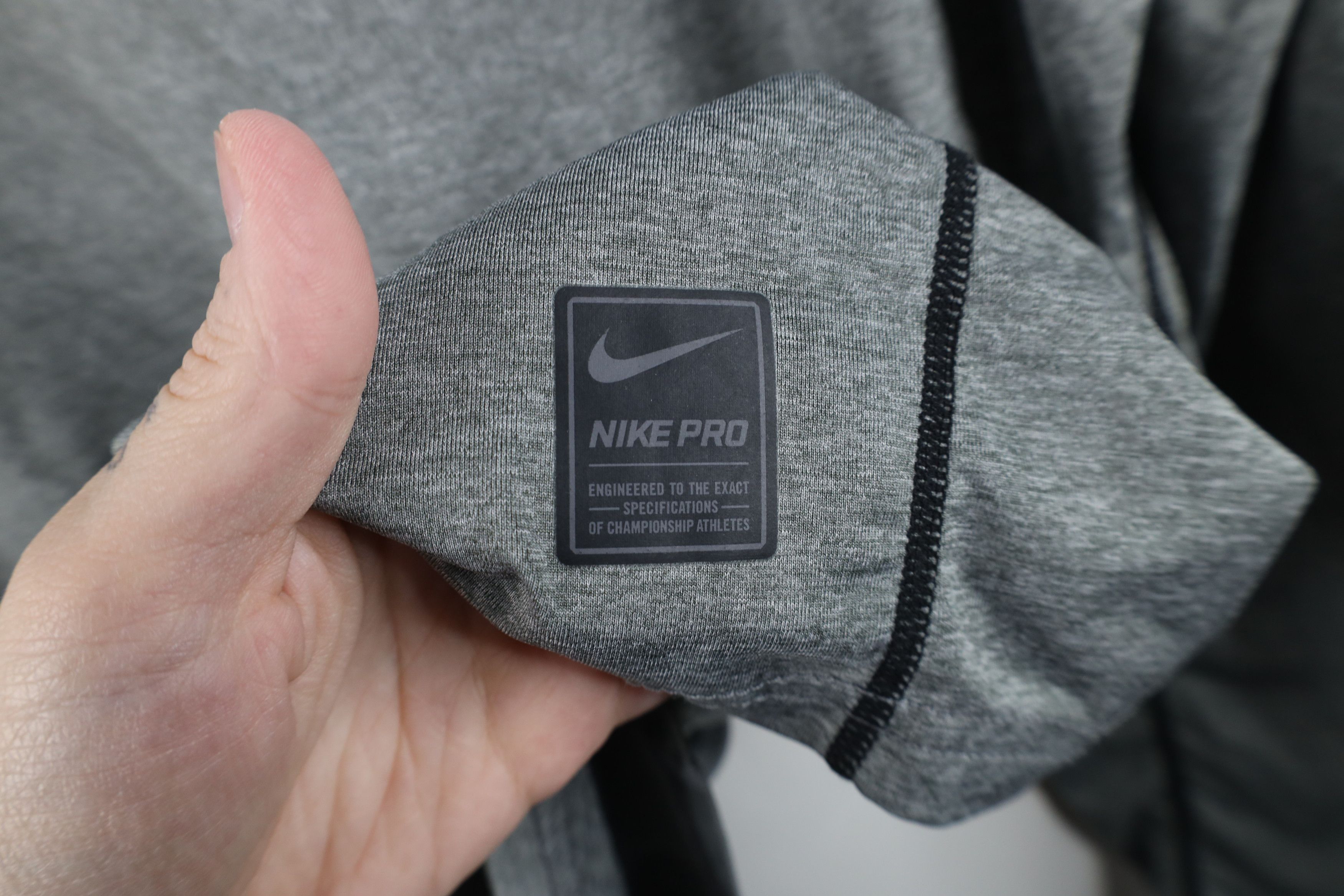 Nike Nike Pro Compression Long Sleeve Training Gym T-Shirt Gray Size US XL / EU 56 / 4 - 5 Thumbnail