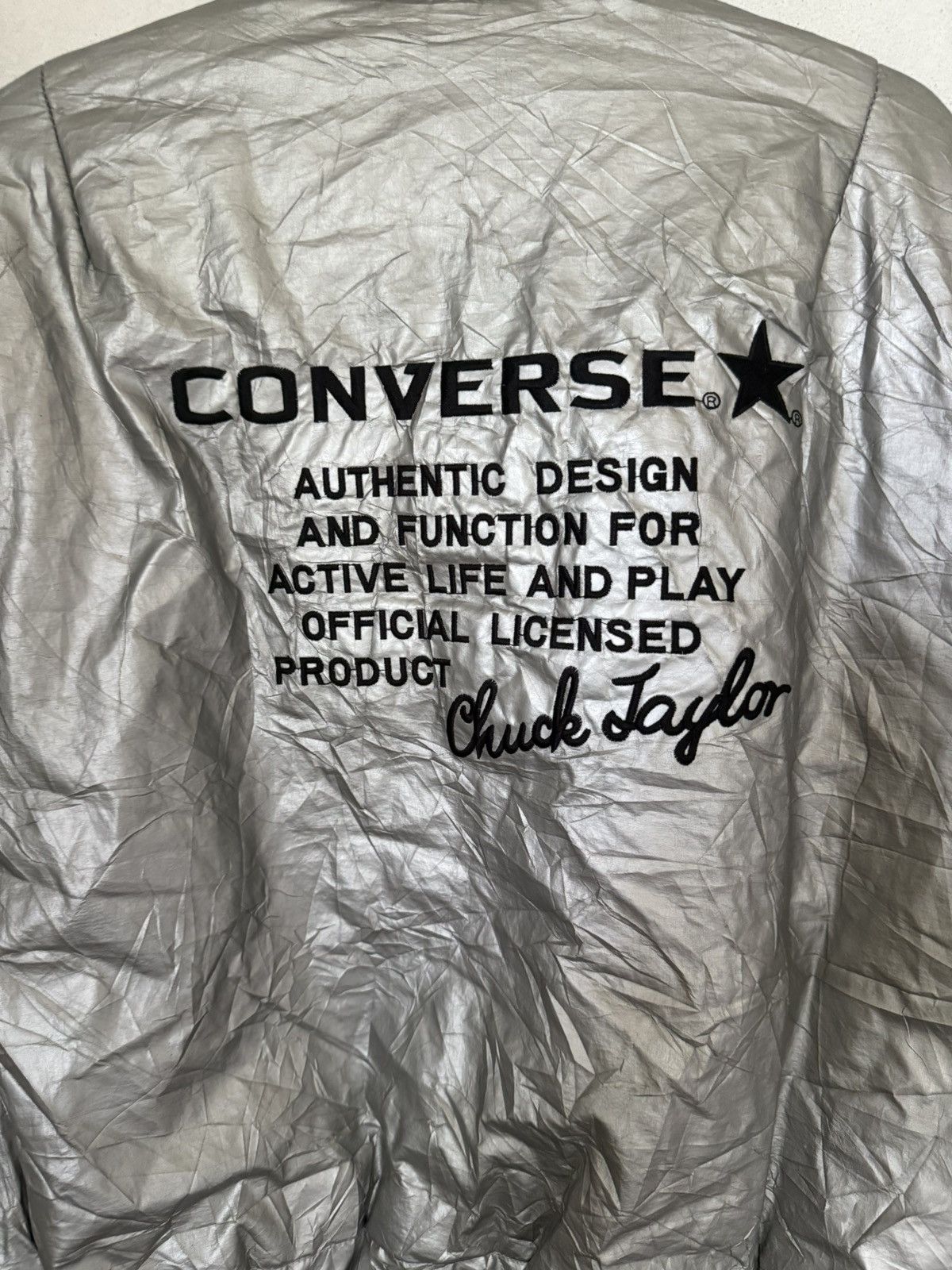 Converse CONVERSE ALL STAR REVERSIBLE BOMBER JACKET STYLE BLACK GRAY Size US M / EU 48-50 / 2 - 8 Thumbnail