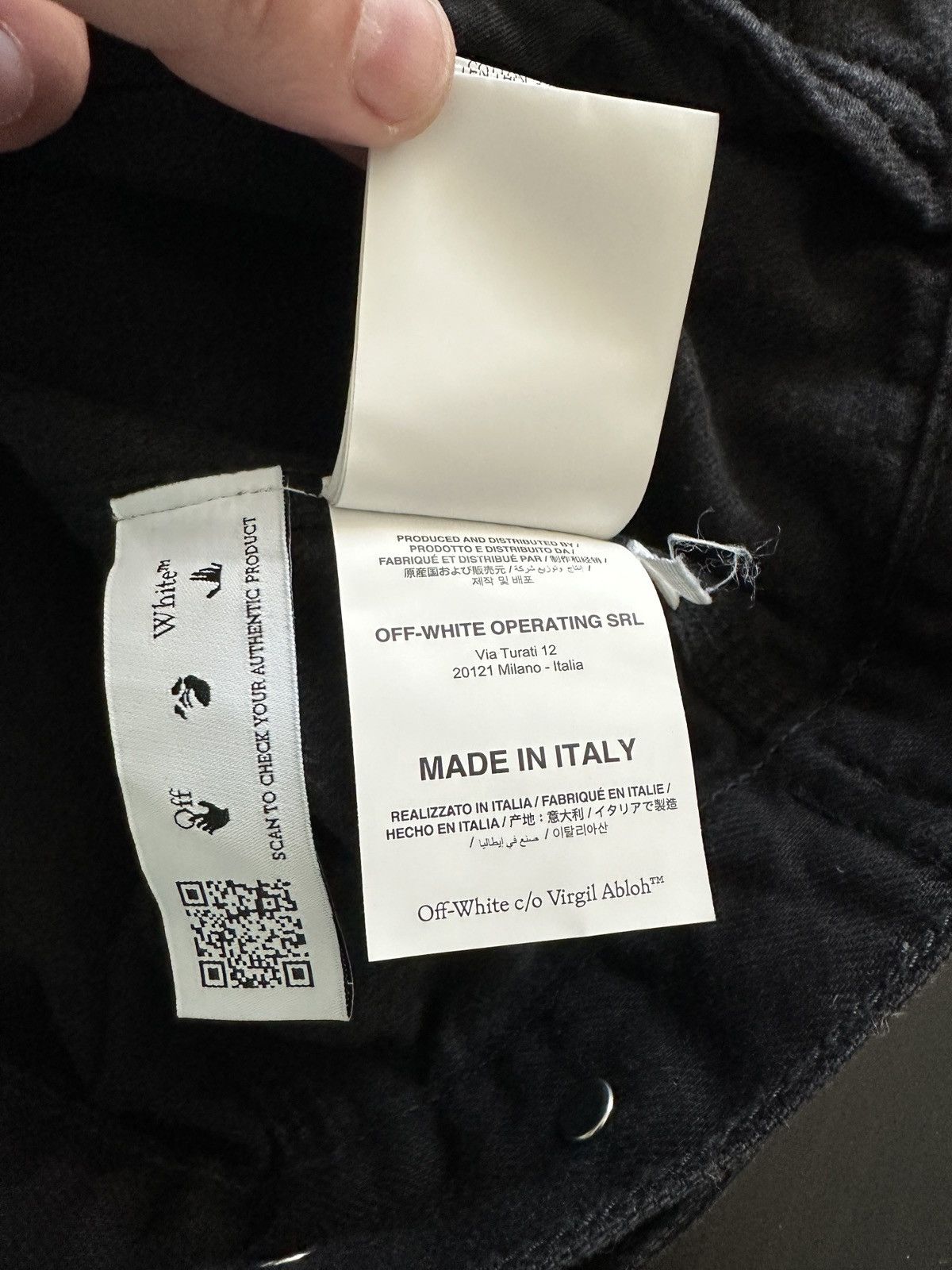 Off-White Off-White Marker Slim Denim Jacket Black Size US L / EU 52-54 / 3 - 11 Thumbnail