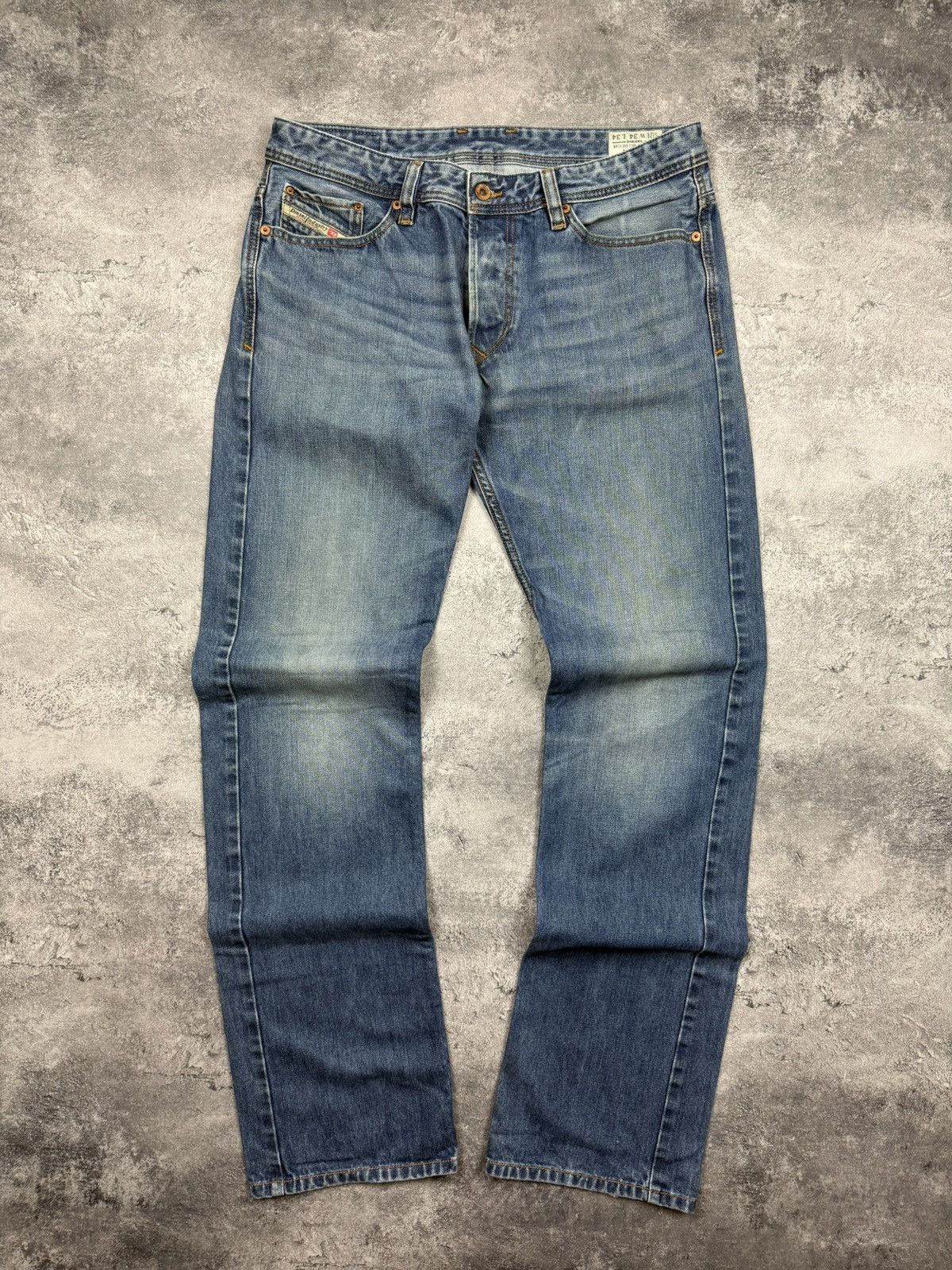 Vintage Diesel Avant Garde Flared Blue Denim Jeans Y2K Rare