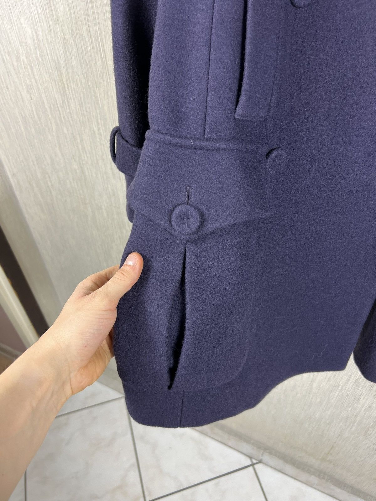 Sonia Rykiel Sonia Rykiel Paris wool double breasted navy coat casual Size M / US 6-8 / IT 42-44 - 12 Thumbnail
