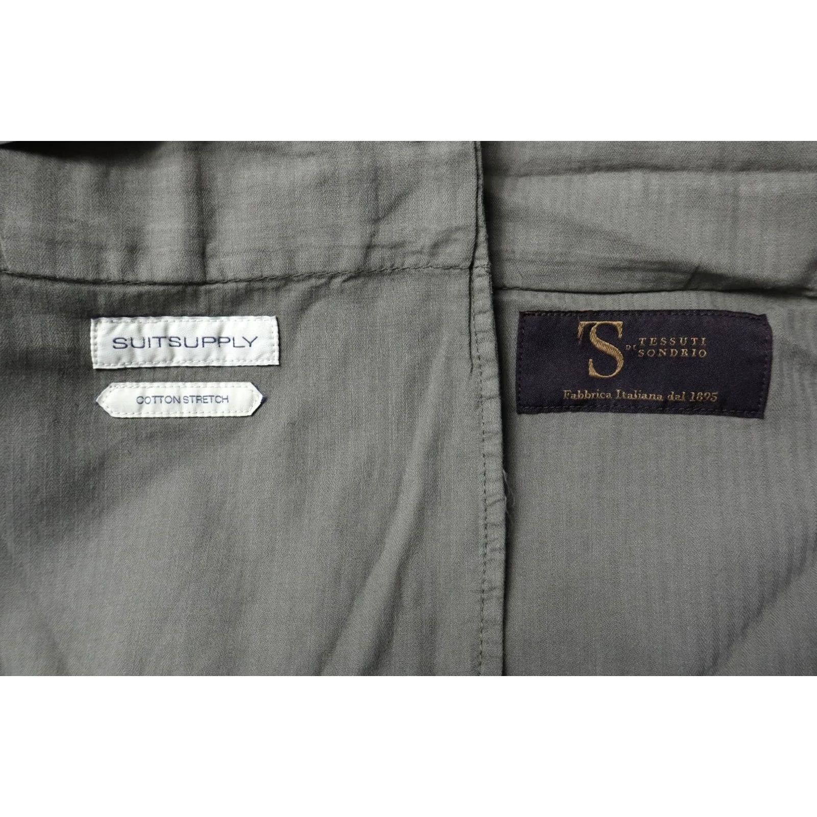 Suitsupply Suitsupply Porto Novo Cotton Stretch Trousers Slim Fit Green Mens UK 40 Pants Size US 40 / EU 56 - 6 Thumbnail