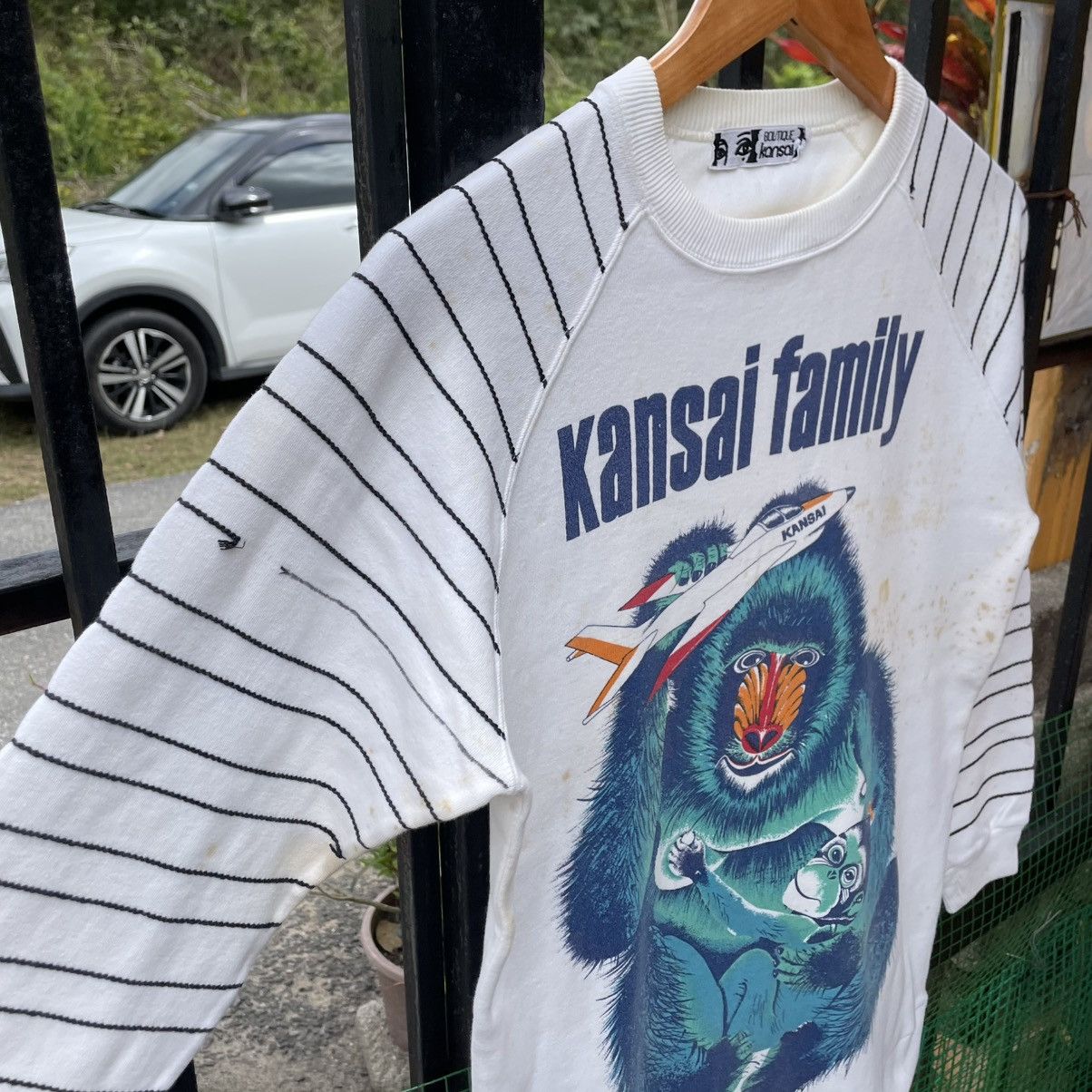 Kansai Yamamoto 🔥🇯🇵80s Kansai Yamamoto Gorilla Plane Graphic Sweatshirts Size US XXS / EU 40 - 6 Thumbnail