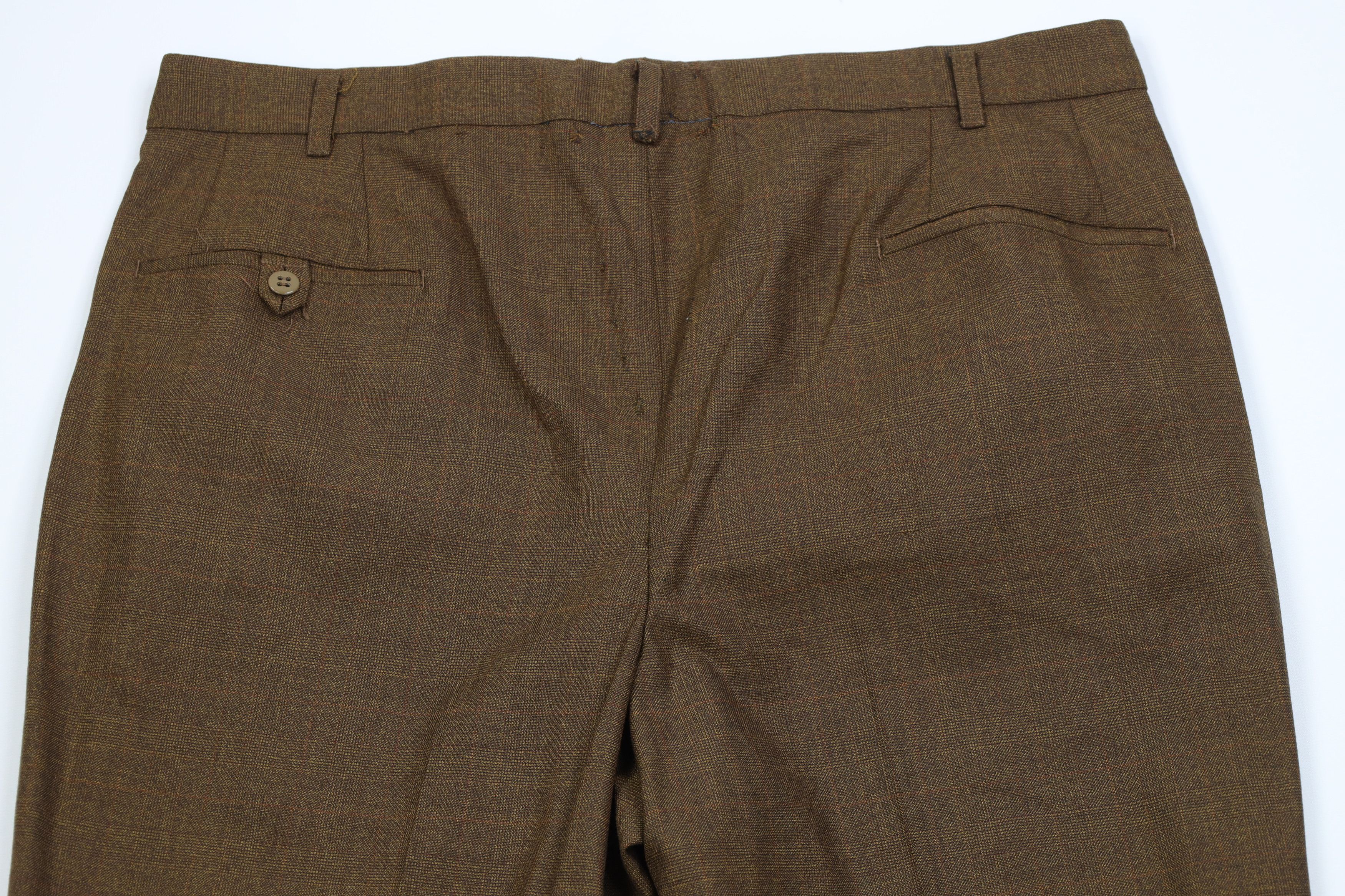 Vintage Vintage 70s Streetwear Wide Leg Chino Pants Trousers Plaid Size US 36 / EU 52 - 12 Thumbnail