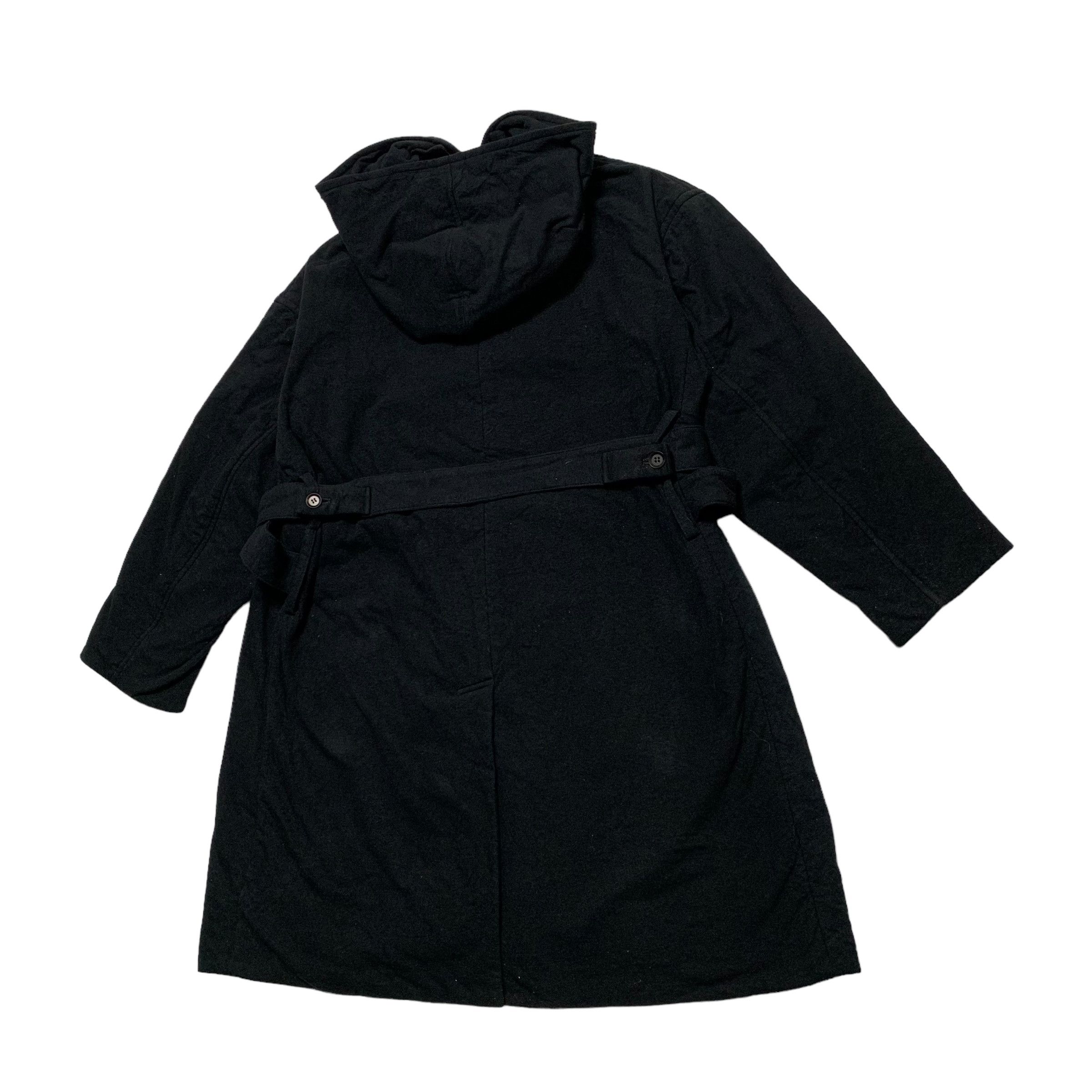 Yohji Yamamoto Vintage Yohji Yamamoto Signature Noir Hooded Oversize Coat Size S / US 4 / IT 40 - 9 Thumbnail