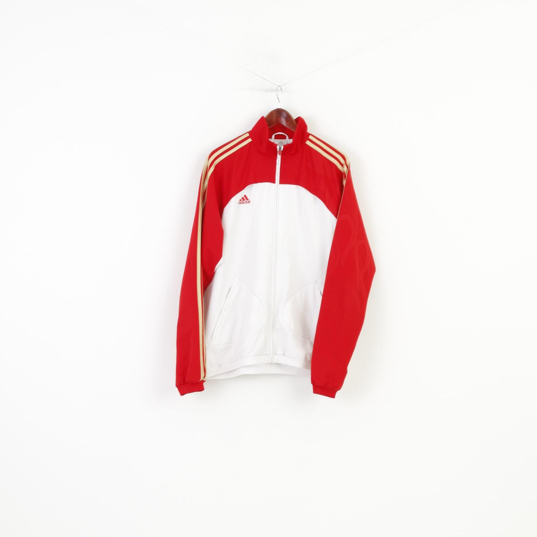 Adidas Adidas Men L Sweatshirt Sport Zip Neck Clima 365 White 4142 Size US L / EU 52-54 / 3 - 1 Thumbnail