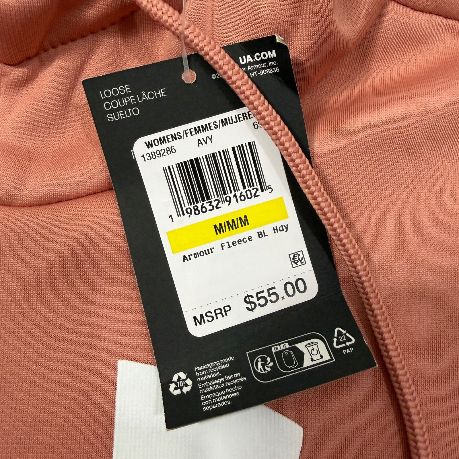 Under Armour Under Armour Fleece Big Logo Hoodie Medium Canyon Pink NEW Size M / US 6-8 / IT 42-44 - 4 Thumbnail