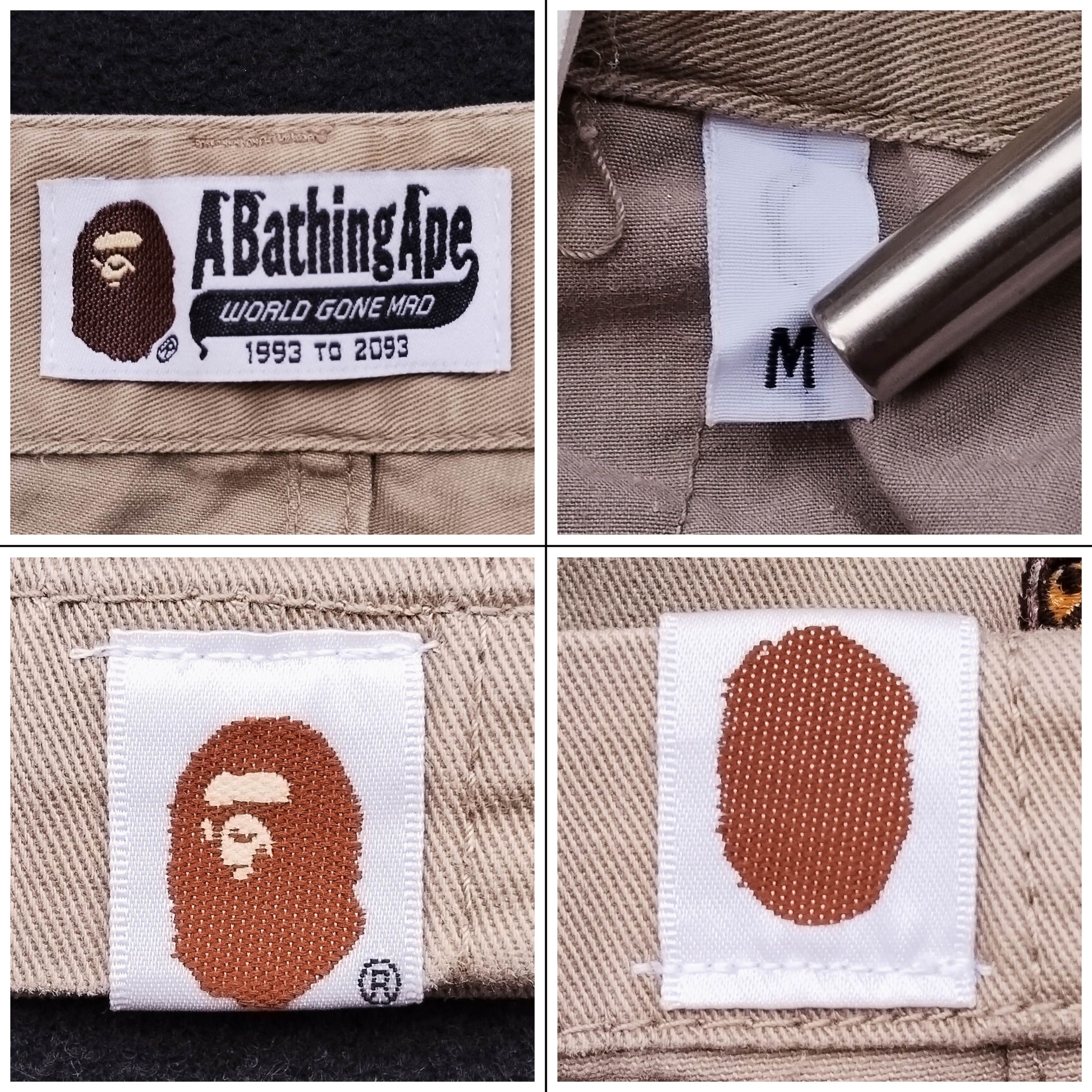 Bape 2012 Baby Milo Multi Embroidery Chino Pants Size US 33 - 7 Thumbnail