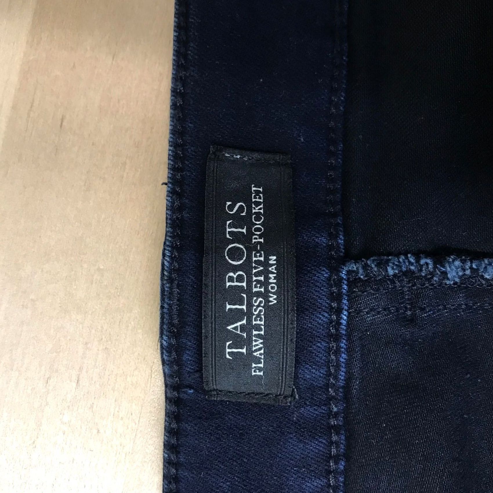 Talbots Talbots Woman Flawless Five-Pocket Jegging Jeans Dark Indigo Blue Plus Size 24W Size 42" / US 20 - 7 Thumbnail