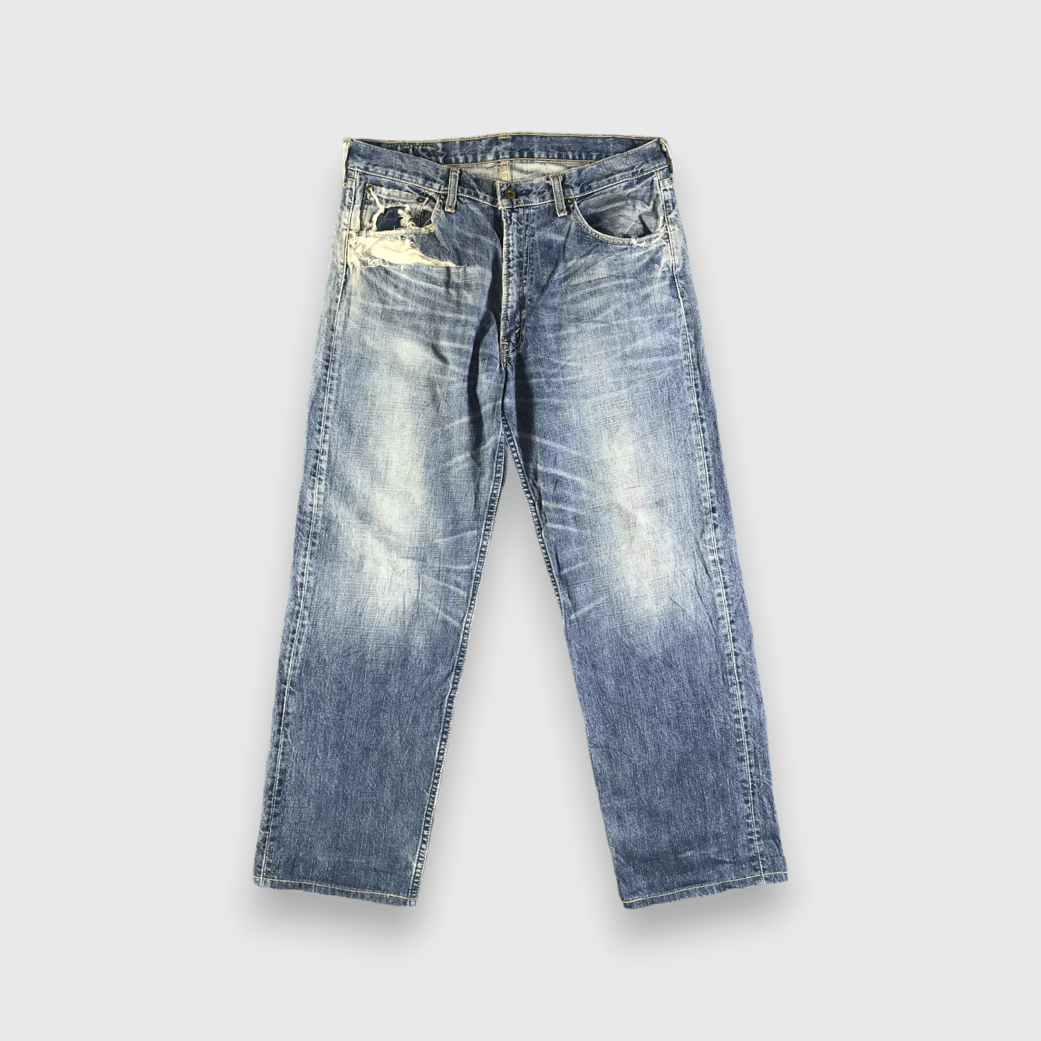 Levi's Vintage Blue Wash Levis 503 Jeans-J3862 Size US 35 - 1 Thumbnail