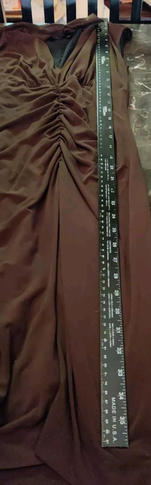 Other Arden B Womens Cinched Dress Brown Size XS Ruched Pencil St Size XS / US 0-2 / IT 36-38 - 8 Thumbnail