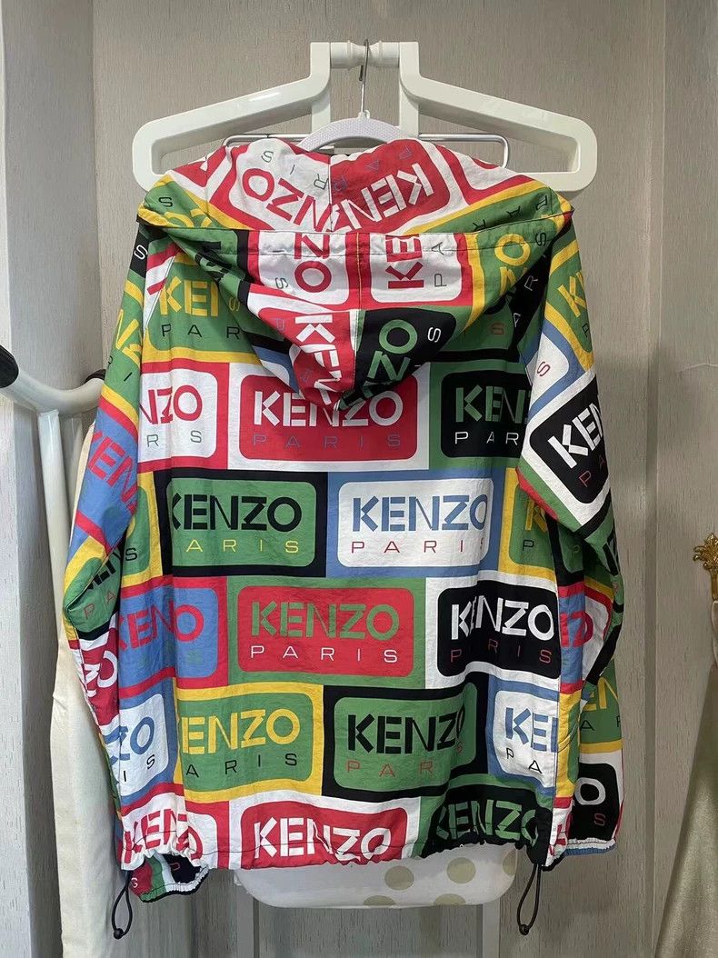 Kenzo KENZO Full logo hoodie coat Size S / US 4 / IT 40 - 2 Thumbnail