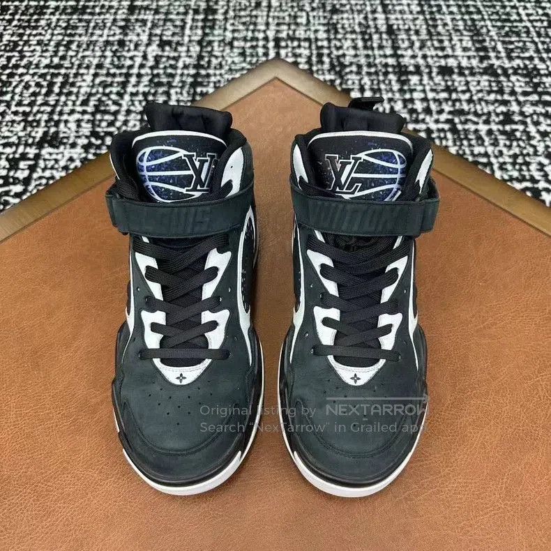 Louis Vuitton LV Trainer2 Basketball Shoes Black Blue . Size US 7 / EU 40 - 2 Thumbnail