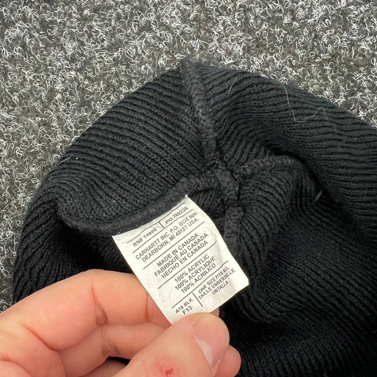 Carhartt Vintage Carhartt Hat Black Y2k Style Size ONE SIZE - 3 Thumbnail