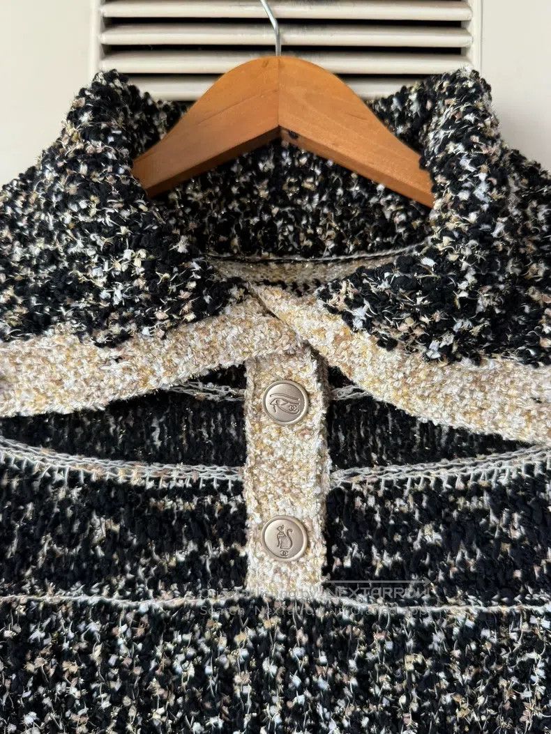Chanel Chanel Black and white blended sweater Size XXS / US 00 / IT 34 - 4 Thumbnail