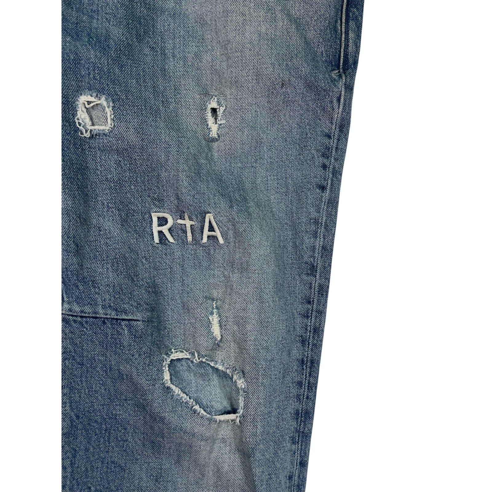 Rta RTA Plain Light Wash Jeans Size US 36 / EU 52 - 3 Thumbnail