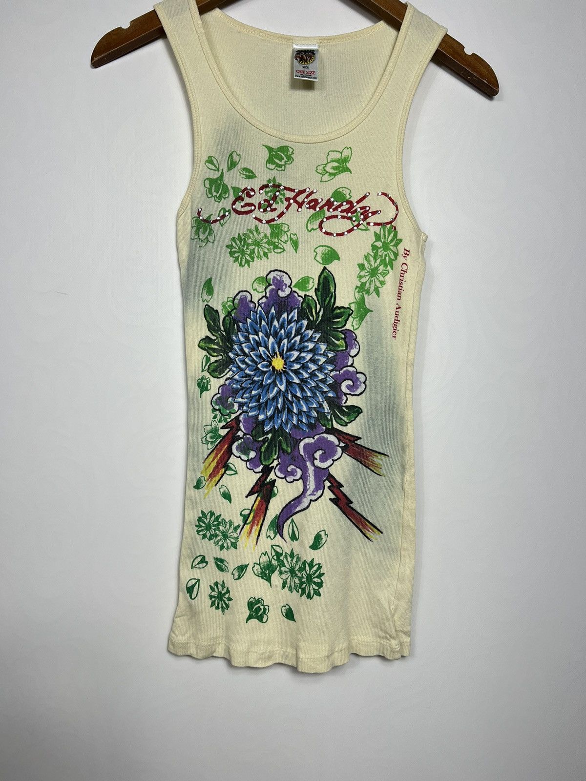 Ed Hardy Vintage Ed Hardy by Christian Audigier Slim Fit Tank Top Tee Size US M / EU 48-50 / 2 - 3 Thumbnail