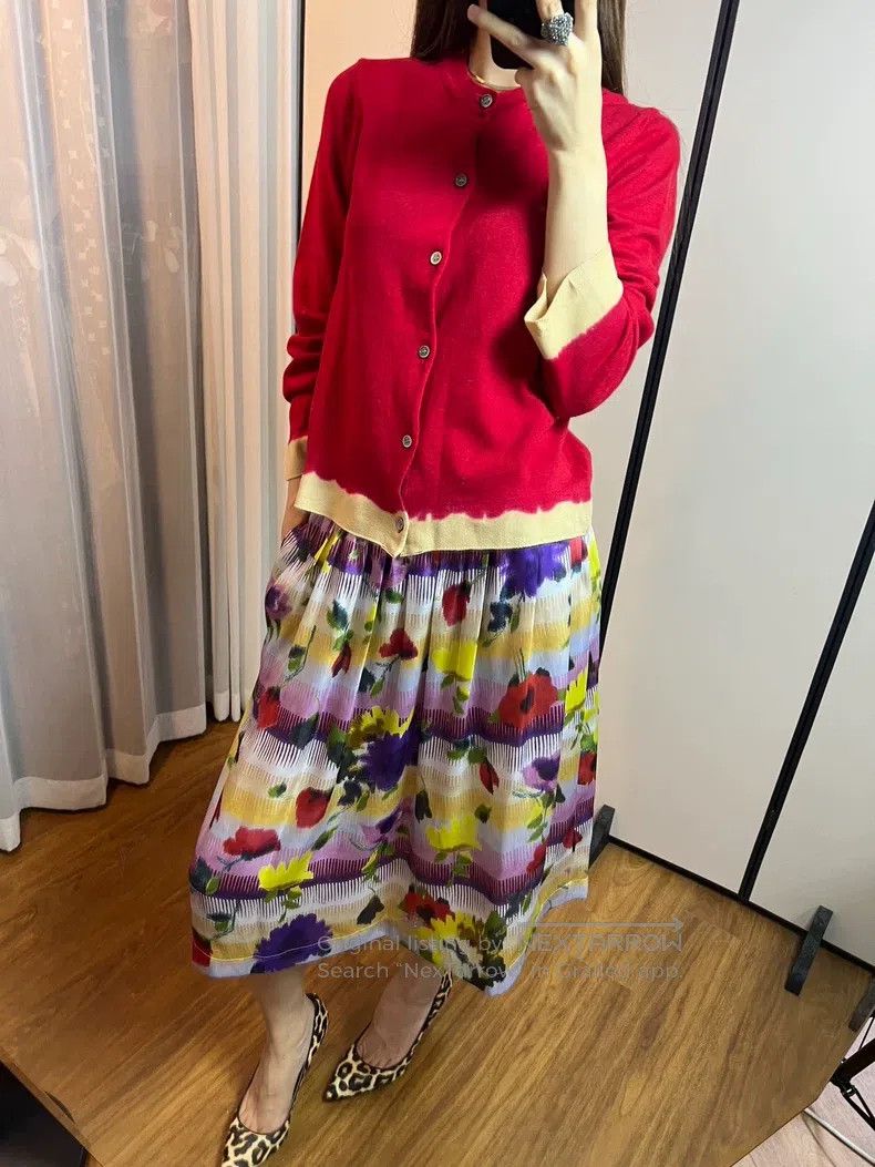 Comme des Garcons Comme Des Garcons Decoloured cardigan top 100% wool Size S / US 4 / IT 40 - 8 Thumbnail