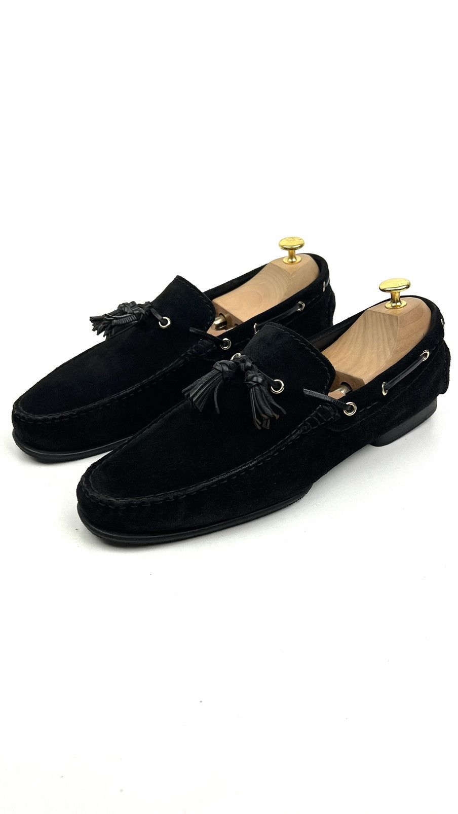 Tom Ford TOM FORD Loafers Black Suede Shoes Tassel Size US 12 / EU 45 - 1 Thumbnail