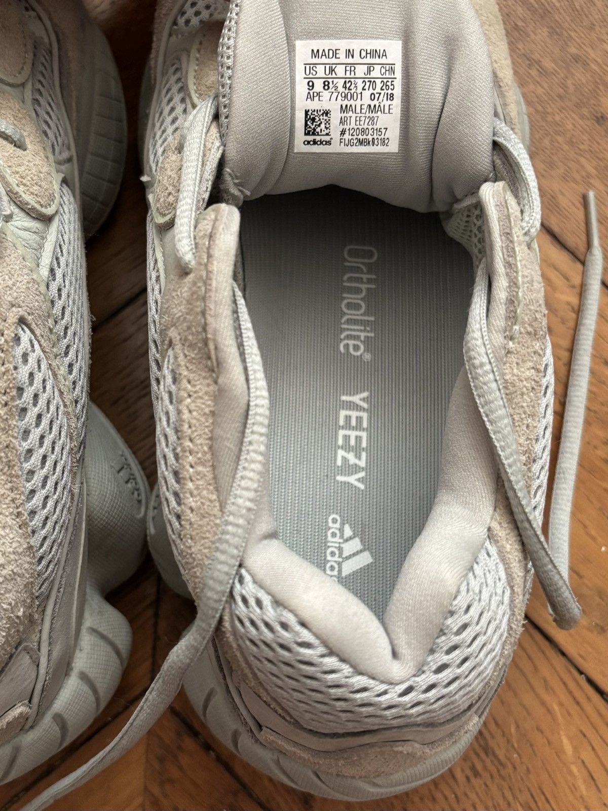 Adidas × Kanye West Adidas Yeezy 500 “Salt” – US 9 Size US 9 / EU 42 - 8 Thumbnail