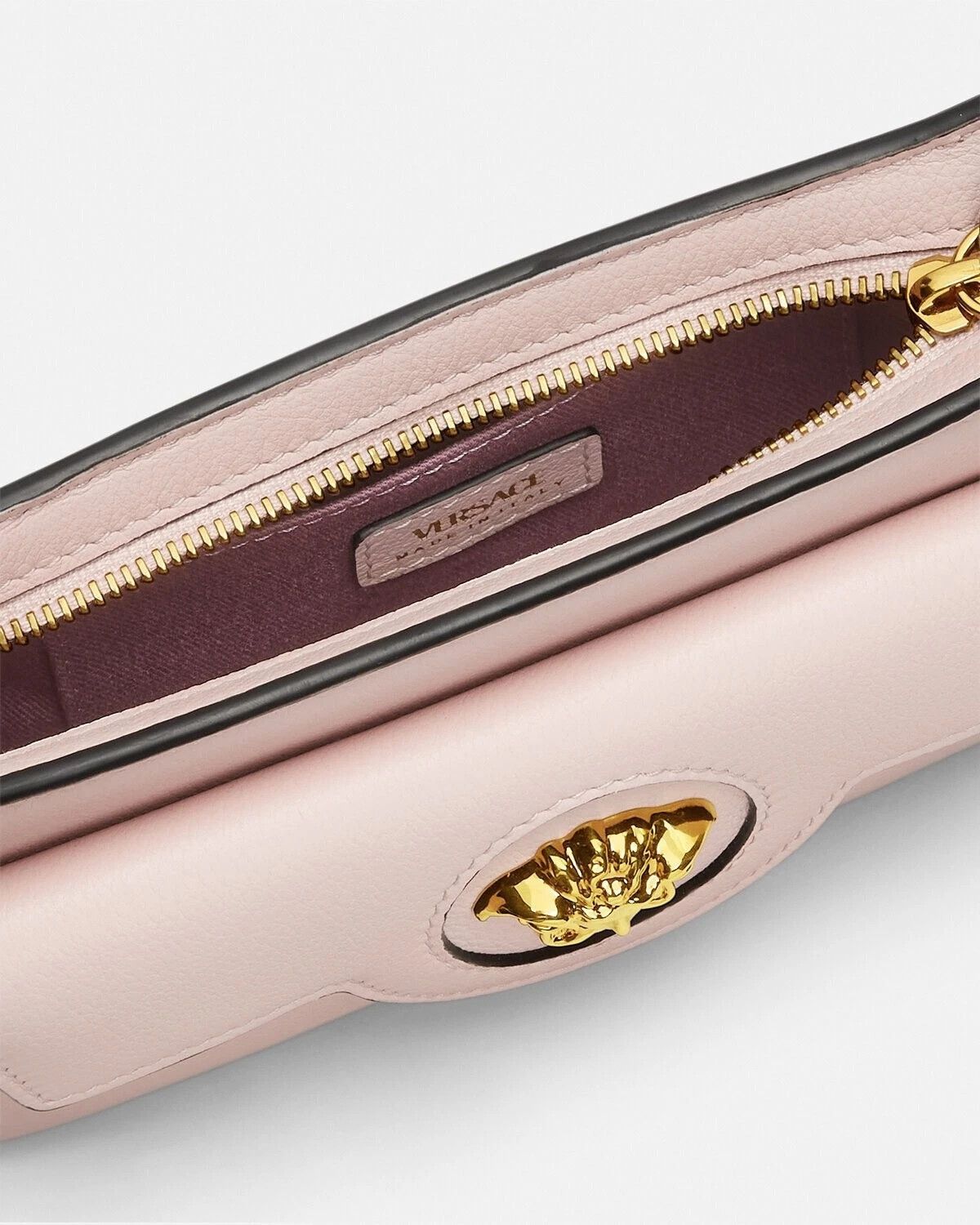 Versace VERSACE La Medusa Mini Light Pink Leather Bag Size ONE SIZE - 3 Thumbnail