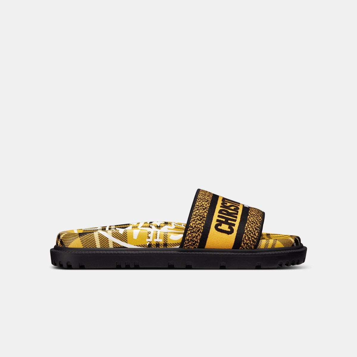 image of Dior O1Bcso1Str0324 Slip In Black & Yellow Shoes in Black/Yellow, Women's