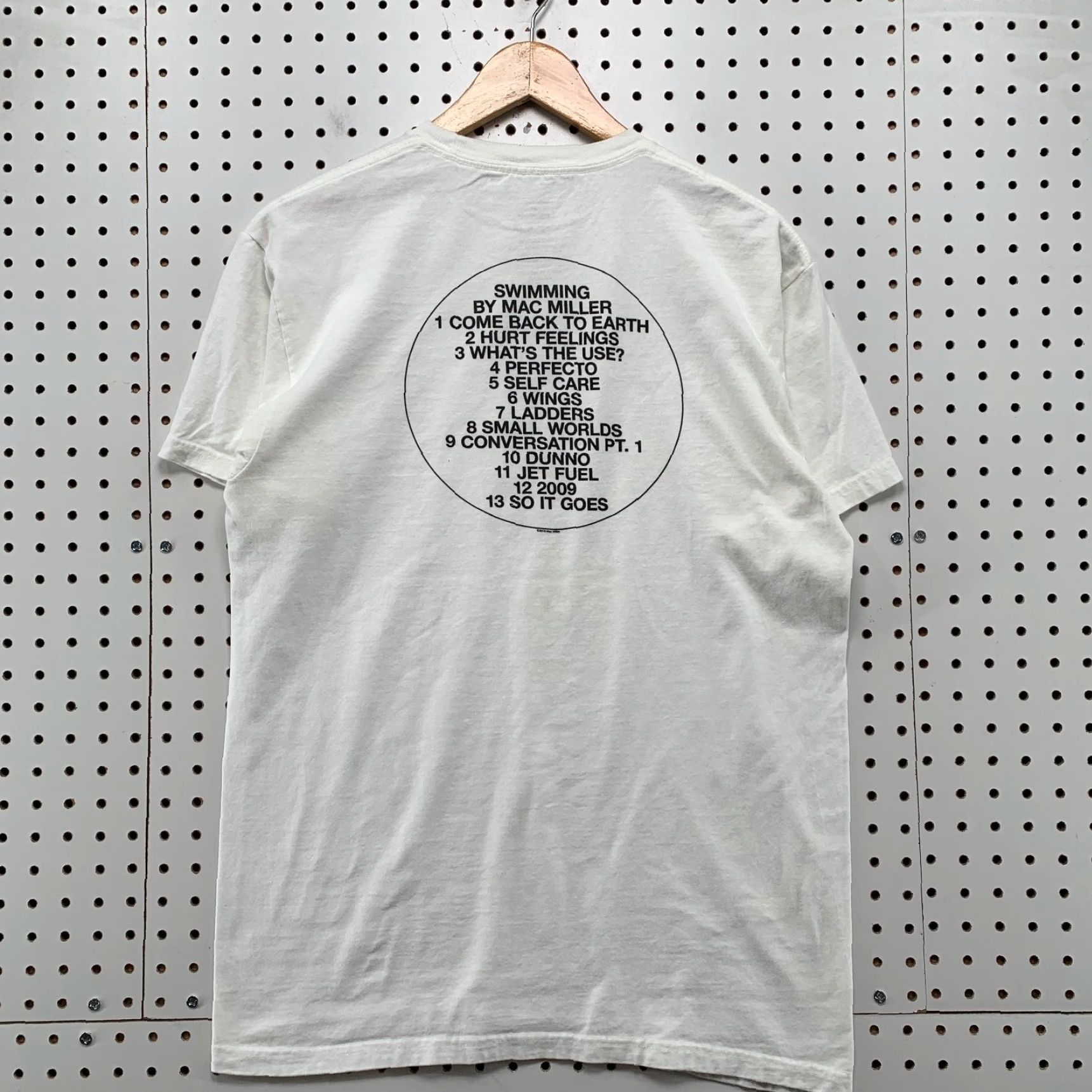 Vintage Mac Miller Swimming Shirt Mens Medium White Hip Hop Rap Tee 2018 Promo Size US M / EU 48-50 / 2 - 2 Thumbnail