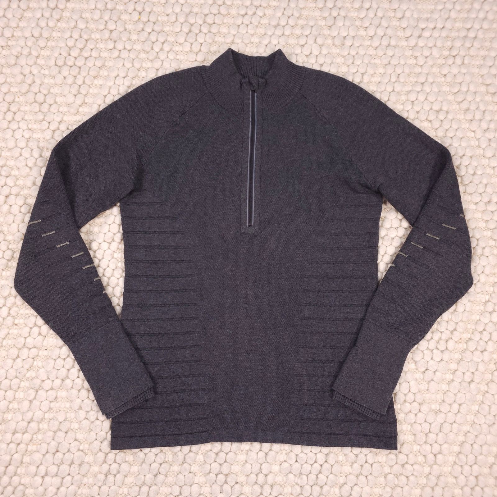 Lululemon Lululemon Lightning Bold 1/2 Zip Heathered Graphite Gray M Size M / US 6-8 / IT 42-44 - 5 Thumbnail