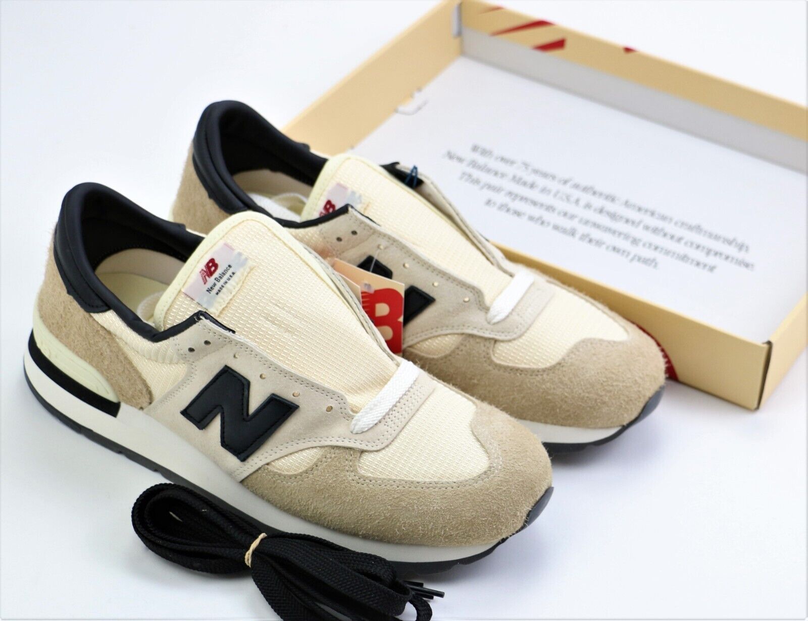 New Balance New Balance MADE in USA 990v1 Shoes Macadamia Teddy Santis Size US 11.5 / EU 44-45 - 7 Thumbnail