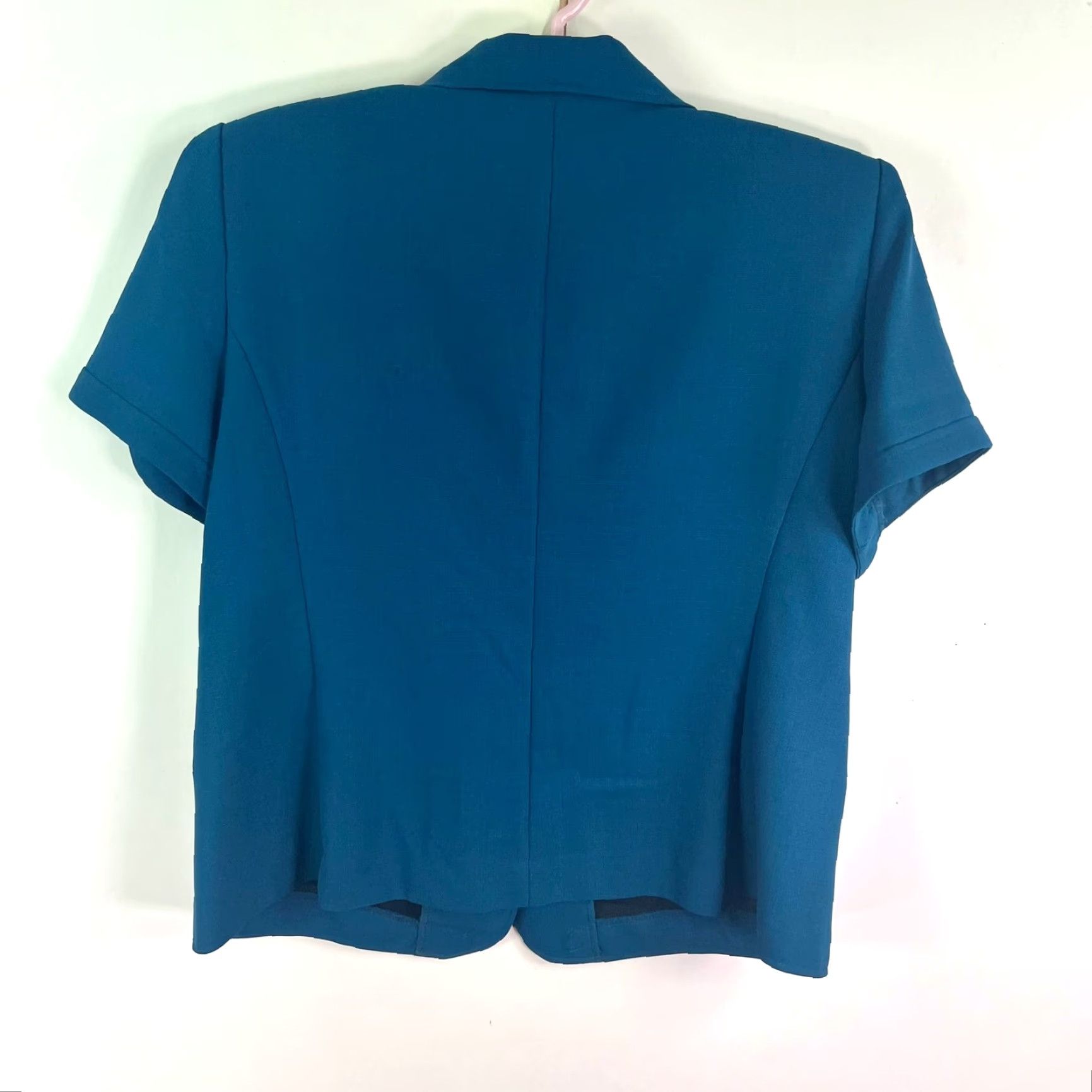 Vintage Studio 1 Blaxer Short Sleeve Womens Size L Blue Size 36" / US 14 / IT 50 - 5 Thumbnail