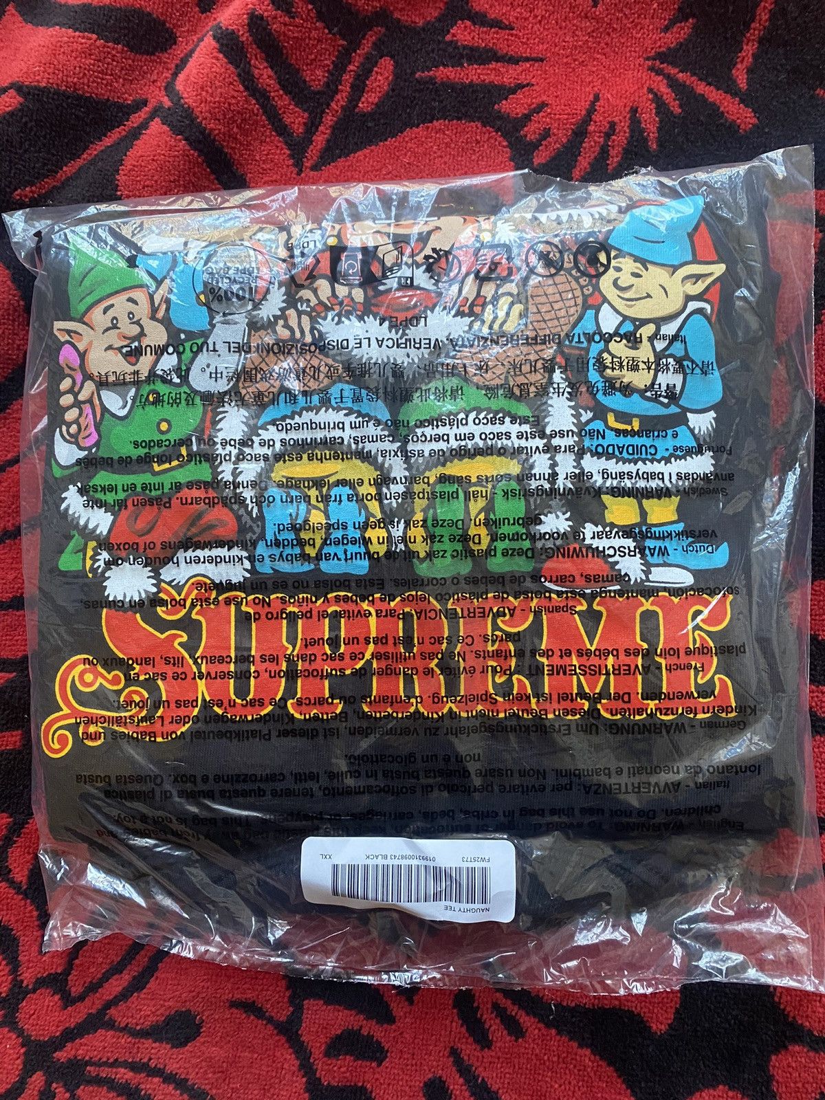 Supreme Supreme Naughty Tee Black XXL Size US XXL / EU 58 / 5 - 1 Thumbnail