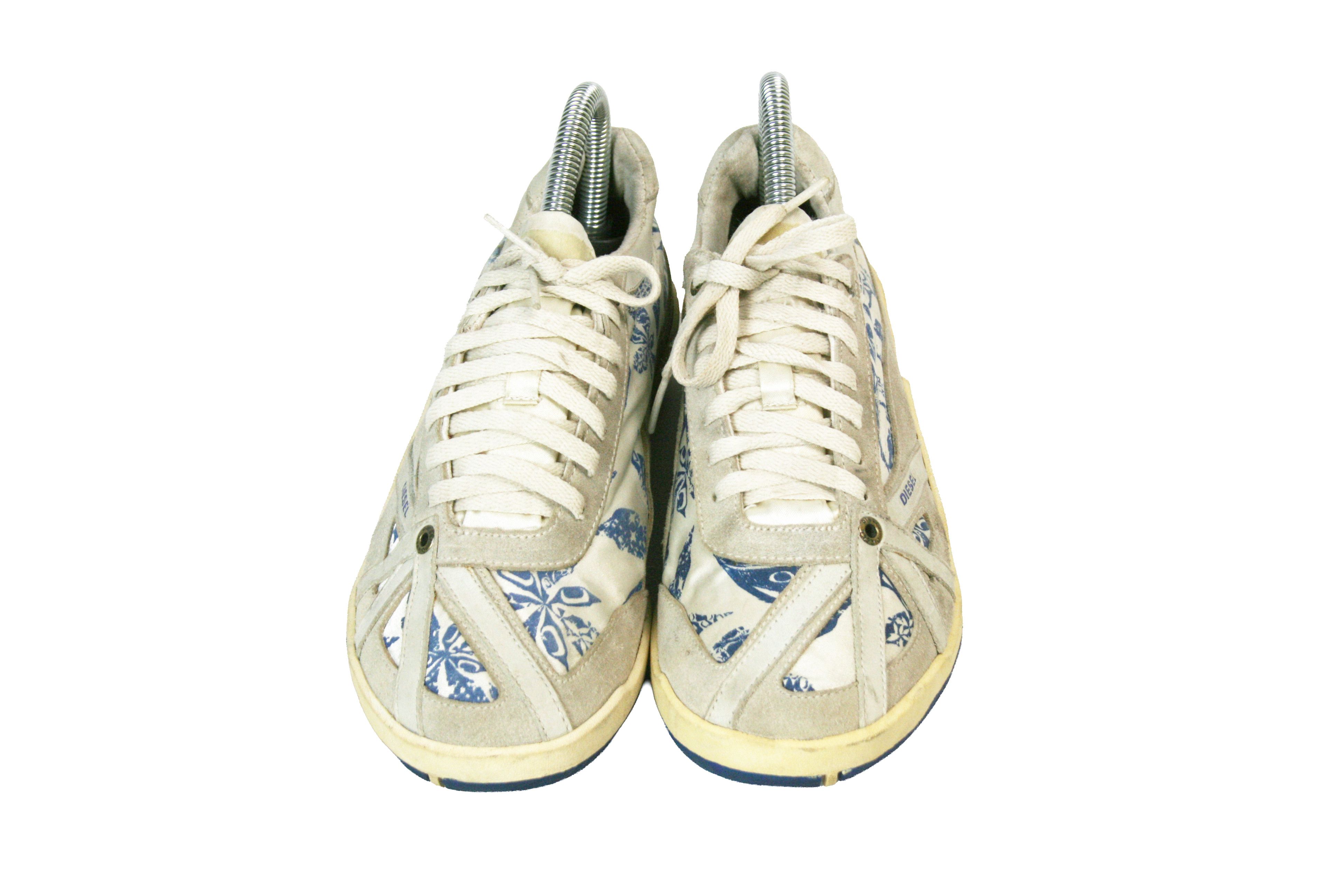 Diesel 00S Move-In Y2K Low Print All Over Low Sneakers Vintage Size US 7 / IT 37 - 9 Thumbnail