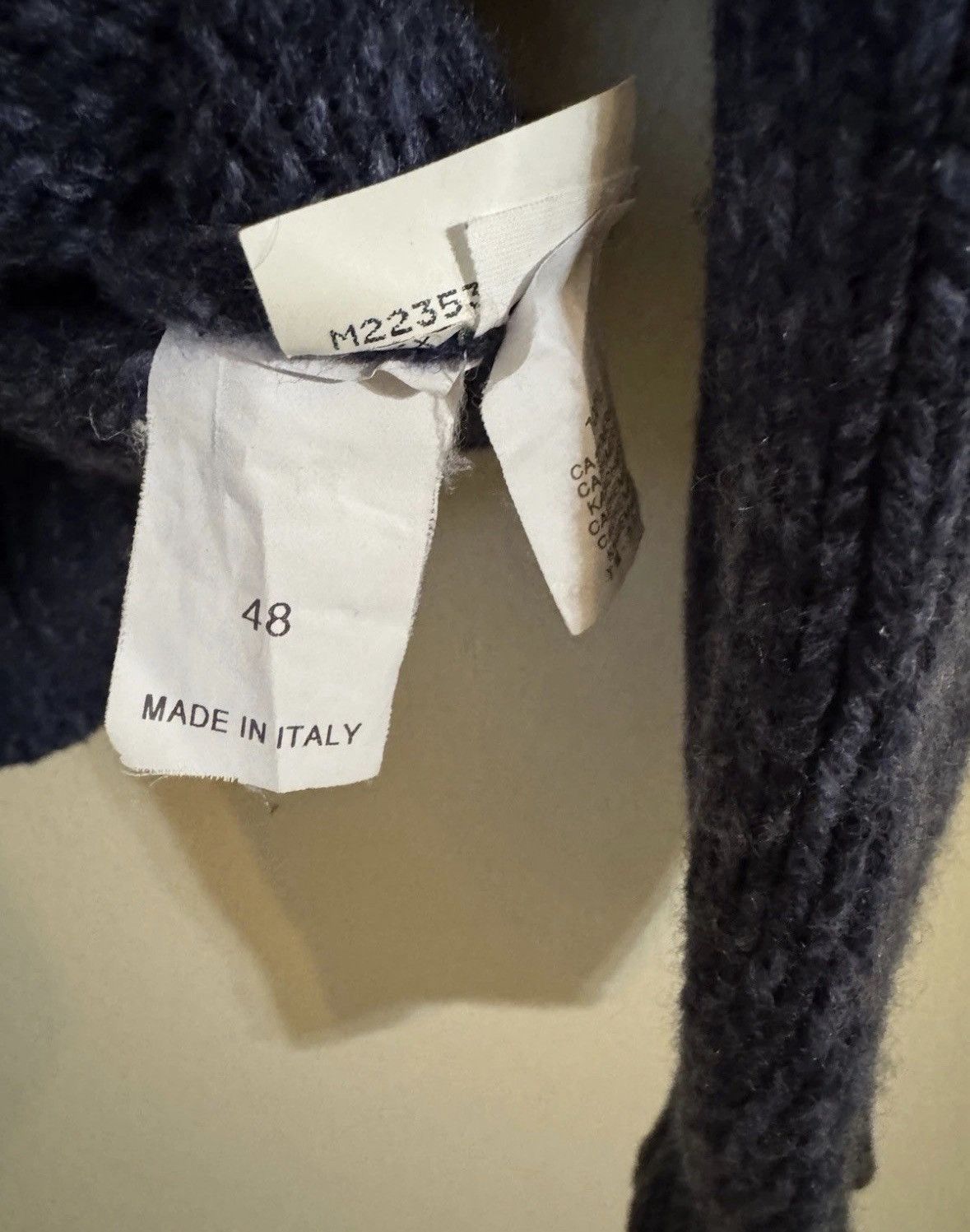Brunello Cucinelli Brunello Cucinelli 100% Cashmere Shawl Cardigan Sweater Navy Size US M / EU 48-50 / 2 - 3 Thumbnail