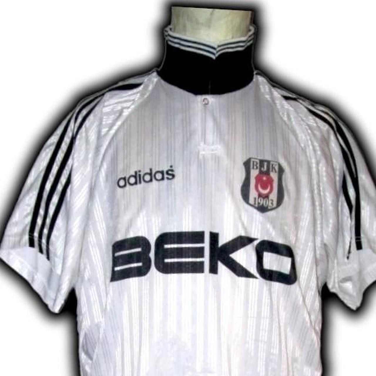 Adidas BJK Besiktas Turkey 1997 1998 Home shirt jersey Size US XL / EU 56 / 4 - 2 Thumbnail