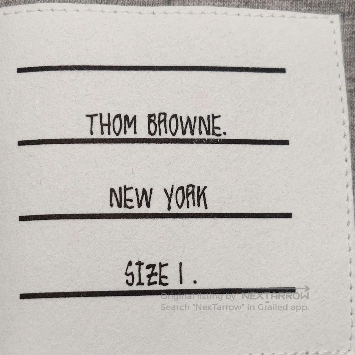 Thom Browne Cotton Logo Crew Neck T-Shirt S.