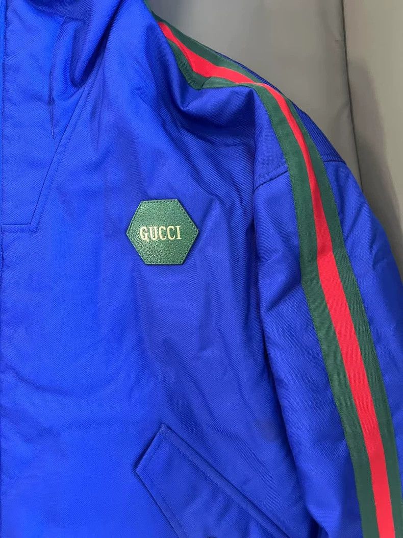 Gucci Gucci 100 Series Blue Hooded Nylon Jacket 2502-Nextarrow Size US M / EU 48-50 / 2 - 2 Thumbnail
