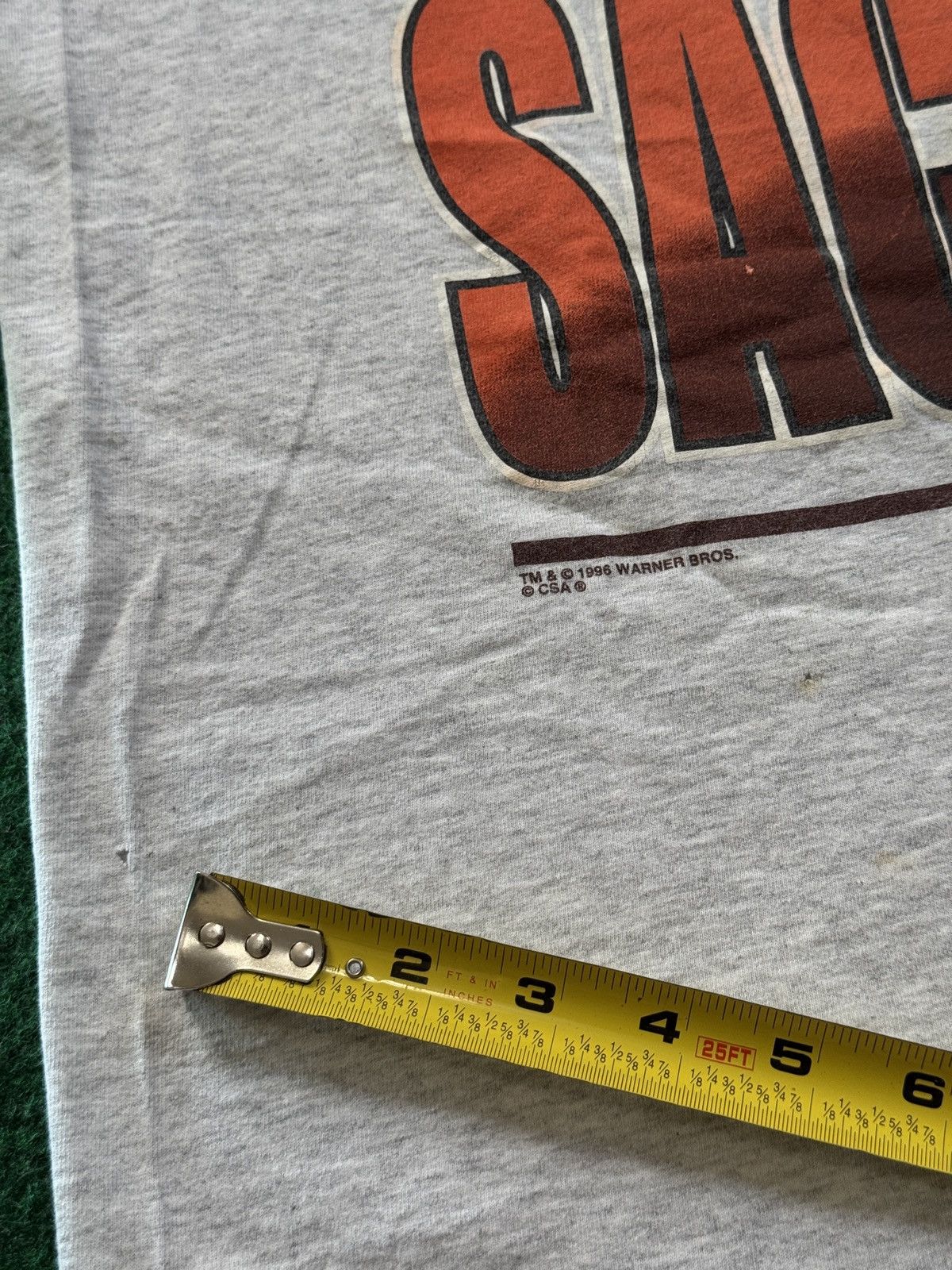 Nutmeg Vtg 90s Cleveland Browns Taz Looney Tunes SACK EM T Shirt Size US L / EU 52-54 / 3 - 8 Thumbnail